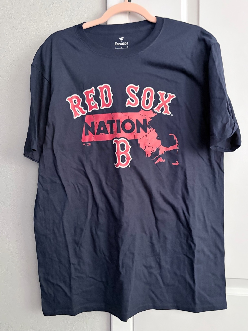 Fanatics Navy and Red Boston Red Sox Graphic Tee